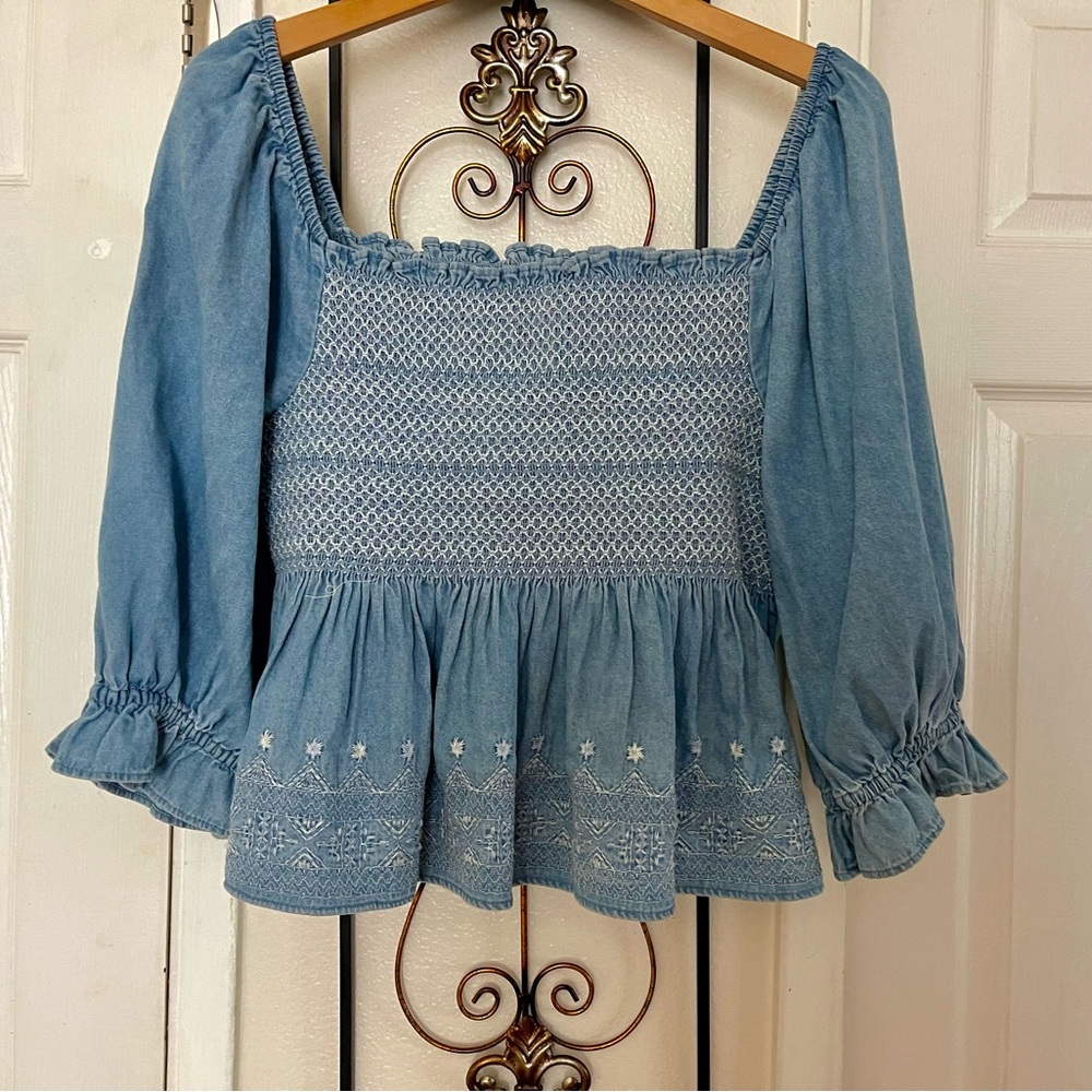 Jeanse Blouse long sleeves